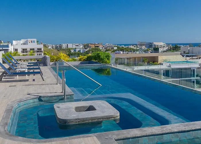 Moderno Depa 2br Con Alberca En Rooftop 5ta Avenida Apartamento